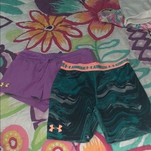 Two under armor shorts